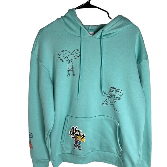 Nickelodeon Tops - Hey Arnold Pullover Hoodie Size L